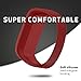 ANCOOL Compatible with Vivofit JR Bands, Soft Kids Wristbands Replacement for Vivofit JR/Vivofit JR2/Vivofit 3 Tracker (Red, Large)