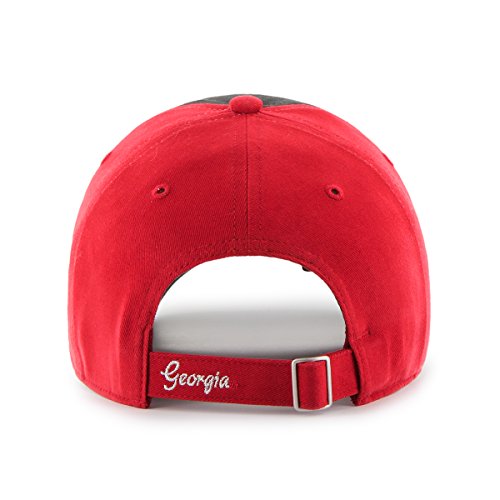 NCAA Georgia Bulldogs Women's Sparkle Two Tone Clean Up Adjustable Hat, One Size, Red