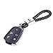 MIMISS 3Pack Genuine Leather Car Logo Keychain for Toyota Key Chain Accessories Keyring