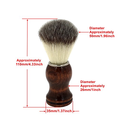 Strong Brush Stand + Men's Shaving Brush + Perfect Stainless Steel Shaving Soap Bowl,For Guaranteed Best Shave of Your Life. Use for Old Fashioned Double Edge Safety Razor or Multi Blade Razor - Thumbnail 4