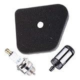 Poweka Air Filter Fuel Filter Spark Plug Parts for Stihl FS38 FS45 FS46 FS55 HS45 FC55 String Trimmer # 4140-124-2800
