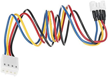 PANGUN 12CM Computer 4-pin PWM Cooling Fan Connector Female to 4-pin GPU Fan Connector Male