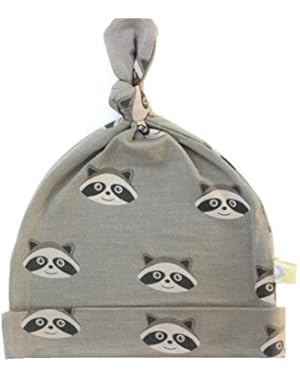 Baby Hat in Raccoon Print