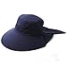 Siggi Summer Bill Neck Flap Hat UPF 50+ Cotton Sun Cap with Large Brim Shade for Women Navy