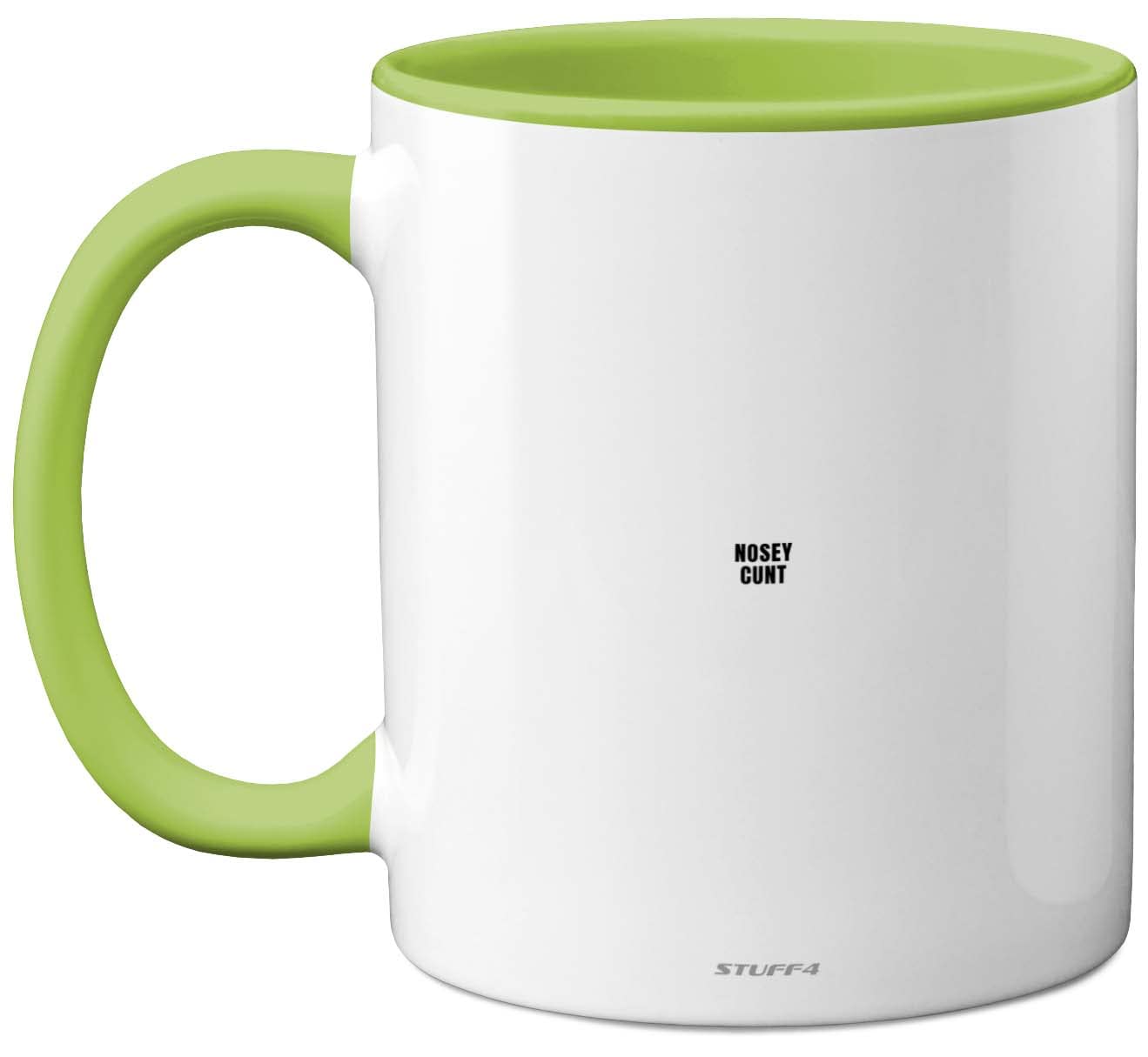 Nosey C**t Mug - Fun Sarcastic Gifts for Work Colleagues, Crude Rude Xmas Gift, Novelty Christmas Mug for Friends, Funny Secret Santa Gifts, 11oz Ceramic Dishwasher Safe Green Coffee Cup — image 1
