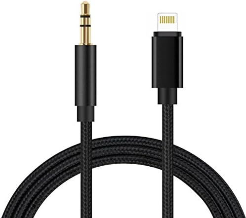 ZITITECH Aux Audio, Nylon Braided Lightning to 3.5 mm Jack Male to Male Stereo Cable Cord for Apple IPhone 7/7 Plus