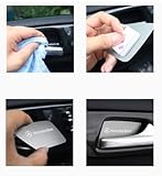 2 Pair of Set Door Handle Side Latch Catcher Back Panel Aluminum Plate for Kia Stinger 2017 2018
