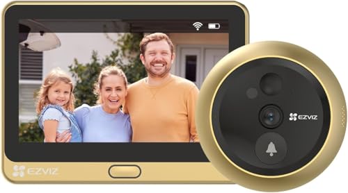EZVIZ DP2C Golden 2MP WLAN Türspion Kamera mit 4.3 Zoll Farbbildschirm