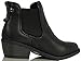 Soda Women's Chelsea Faux Leather Elastic Side Panel Ankle Boots Dress, Black, 8 M US