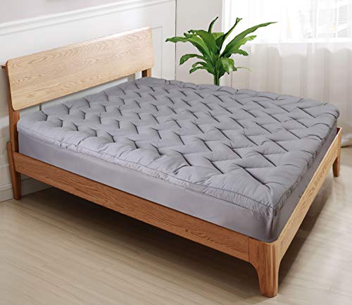 image for MARQUESS Full Size Plush Mattress Topper,Quilted Pillow Top Mattress P