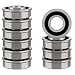 XiKe 10 Pack Flanged Ball Bearing ID 3/4" x OD 1-3/8", Lawn Mower, Wheelbarrows, Carts & Hand Trucks Wheel Hub for Suitable, Replacement for Ariens, MTD, JD, Snapper, Toro, Marathon ＆ AYP Etc. primary