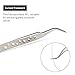 Omberlan Lash Extension Tweezers - Precision 9 Holes Straight and Curved Pointed Tweezers Set for Individual 3D 5D Volume Mink Eyelash Extensions Professional Lash Tweezers (Type A-9 holes)