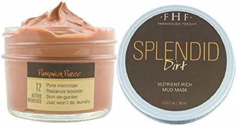 Farmhouse Fresh Splendid Dirt Mud Mask with Organic Pumpkin Puree, 3.25 oz.