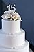 FAJ 15 Cake Topper 15 silvertone metal 15 silvertone metal