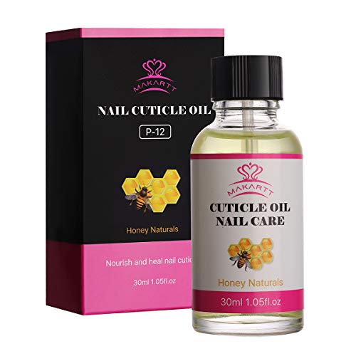 MAKARTT Honey Naturals Nail Cuticle Oil 30ML, Heals Cracked Cuticles, Perfect Non-irritating Milk Fragrant 5Mins Fast Absorption, Moisturizing & Anti-Greasy Oil Cuticle Repair P-11