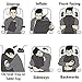 Blissful Co. Inflatable Travel Pillow, Airplane Pillow, Head, Neck, and Chin Support, Compact, Lightweight, with 3D Eye Mask and Earplugs for Sleeping, Napping, Airplanes, Cars, Office, Camping
