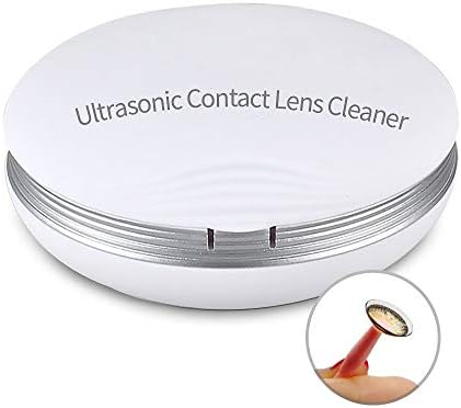 Mini Auto Ultrasonic Contact Lens Cleaner, Colored Contact Lenses Case Fast Vibration Sonic Cleaning for Daily Care Device Rechargeable