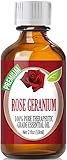 Rose Geranium (60ml) 100% Pure, Best Therapeutic Grade Essential Oil - 60ml / 2 (oz) Ounces
