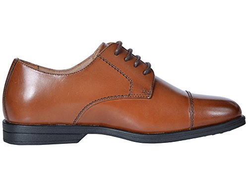 Florsheim Kids Boys' Reveal Cap Toe Jr Oxford, Cognac, 10 M US Toddler