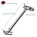 10 Inch Solid Brass Adjustable Shower Head Extension Arm Flexible Height & Angle Shower Arm Extender with Anti-Slip Gear, Brushed Nickel