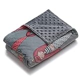 YnM Minky Duvet Cover for Weighted Blankets (60''x80'') - Mermaid Print
