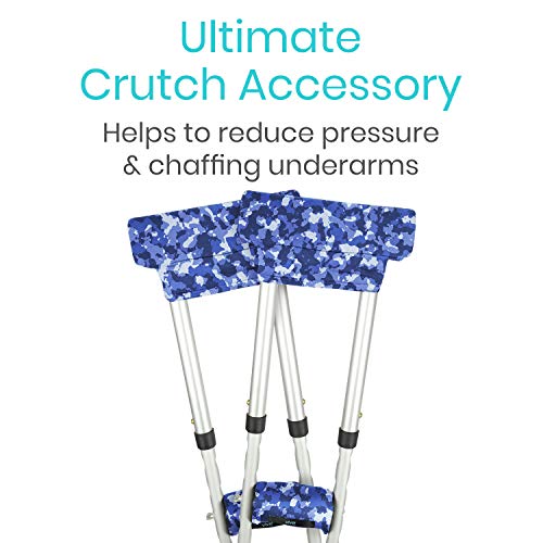 Vive Crutch Pads with Hand Grips Padding for Underarm Crutches