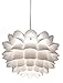 Possini Euro Design White Flower Hanging Pendant Lighting Fixture 19 1/2