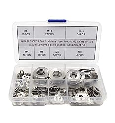 HVAZI 350PCS Metric M3 M4 M5 M6 M8 M10 M12 304