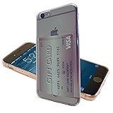 iPhone 6s Plus Case, TukTekTM ULTRA THIN CARD SLOT CASE for Apple iPhone 6s Plus/6 Plus TRANSPARENT Flexible Clear SLIM LIGHTWEIGHT SOFT CARD HOLDER Soft Rubber Silicon Protective WALLET