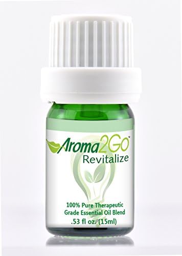 Aroma2Go Revitalize 15ml All-Natural Essential Oil | Energizing Blend | Therapeutic Grade