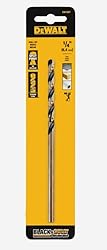 DeWalt 1/4" x 6" Aircraft Black Oxide Drill BIT