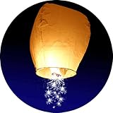 10-Pack - Sparkler Chinese Lantern - Make a Wish on a Shooting Star Sky Lanterns - Eco-Friendly Biodegradable Magical for Birthday Party or Wedding - Big Wishing Balloons - by TNT Sales in Michigan