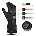 CLISPEED Winter Heated Gloves 3 Levels Temperature Control Hand Warmers Touch Screen Thermal Gloves for Skiing Cycling Riding Hunting Fishing