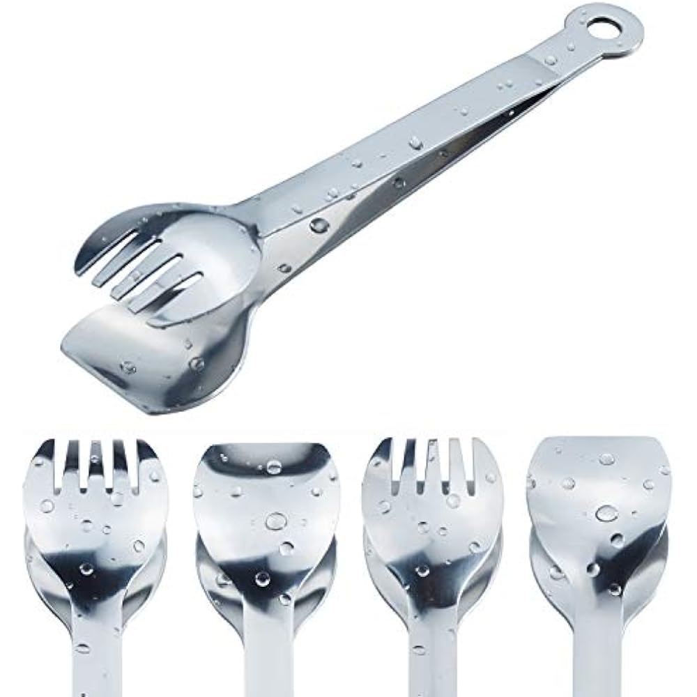 Mini Serving Tongs 6Inch Stainless Steel Small Appetizer Tongs, Set Of