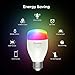 MustWin Smart LED Bulbs, Color Changing Lights Bulbs, Wi-Fi Smart Bulbs Works with Alexa and Google Home, 7W A19 Energy-Saving Smart Light Bulbs No Hub Required, APP Remote Control, 2 Pack