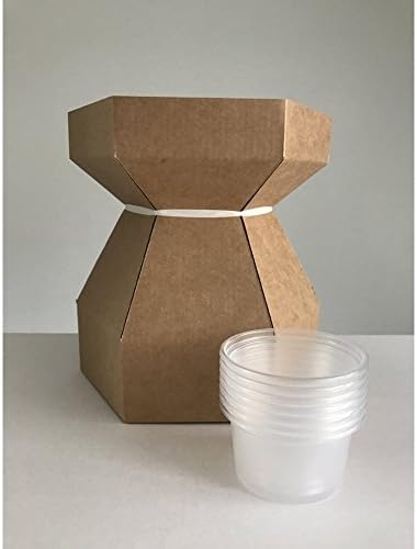 Cupcake Bouquet Box with 7 Cupcake Securing Cups – Kraft Brown