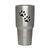 Dog Paws Silhouette Vinyl Sticker Decal for Yeti Mug Cup 30 oz RTIC Sic Cup Thermos Cup