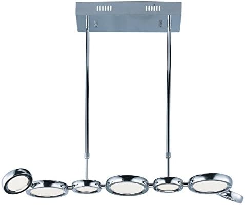 Pendants 7 Light With Polished Chrome Tones In Finished White Glass LED Bulbs 16 inch