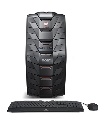 Acer Predator Desktop,7th Gen Intel Core i5-7400, NVIDIA GeForce GTX 1060, 12GB DDR4, 128GB SSD, 1TB HDD, Win 10, G3-710-UR11