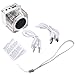 Docooler Mini Digital Portable Music MP3/4 Player Micro SD/TF USB Disk Speaker FM Radio Silver
