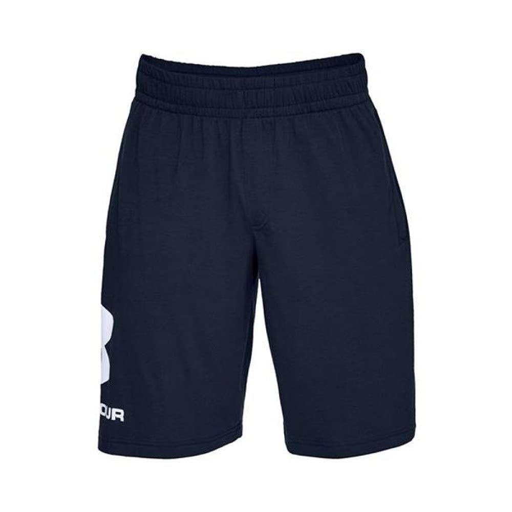 Under Armour Men SPORTSTYLE COTTON GRAPHIC SHORT Short - Academy//White (408), XS