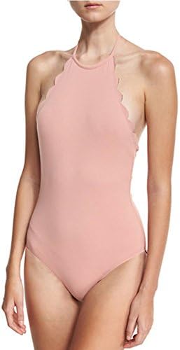ELLEFAN New Bikini Swimwear Wave Swimsuit for women-pink-M