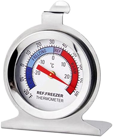 Thermometer,Digital LCD Thermometer Temperature Sensor Fridge Freezer Thermometer,Thermometer Hygrometer and Humidity Gauge,Min/Max Records for Greenhouse, Cars, Home, Office,Digital Thermometer Jimmkey Classic Dial Fridge Freezer Thermometer Food Meat Temperature Gauge Kitchen (White, one size)