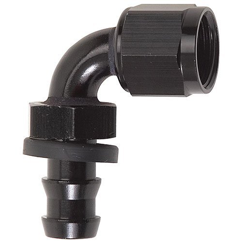 RUSSELL/EDEL Russell 624173 Black -8AN 90° Twist-Lok Hose End