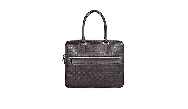 Amazon.com: Salvatore Ferragamo - Maletín para hombre (tamaño único, color  marrón oscuro) : Ropa, Zapatos y Joyería