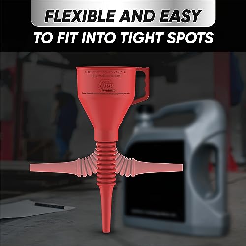 TEC Products FlexAll Funnel Flexible Rubber Funnel with Handle