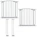 Dreambaby Chelsea Auto Close Security Gate in White Value Pack (Includes 2 Gates and 2 Extensions)