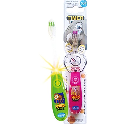 b-brite Flashing Children's Toothbrush Wild Bunch