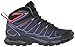Salomon Women's X Ultra Mid 2 GTX W hiking Boot, Nightshade Grey/Deep Blue/Coral Punch, 7 B(M) US