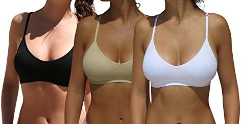 Women's Sexy Deep-V Neck Everyday Padded Racerback Strappy Yoga Bralette